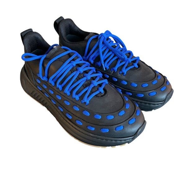 Bottega Veneta Mens Leather Black/Blue Speedster Sneakers 578305, 40.5, 42 - Picture 9 of 14